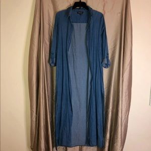 Fashion Nova Denim duster jacket